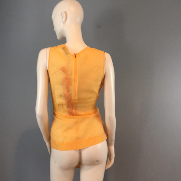 NWT MSGM Yellow Gold Blouse Sz 42/US 6 - Picture 7 of 14